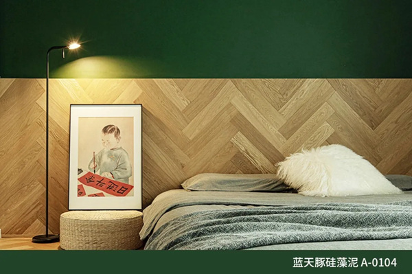 蓝天硅藻泥：这种拼接方法让墙面美到爆炸！