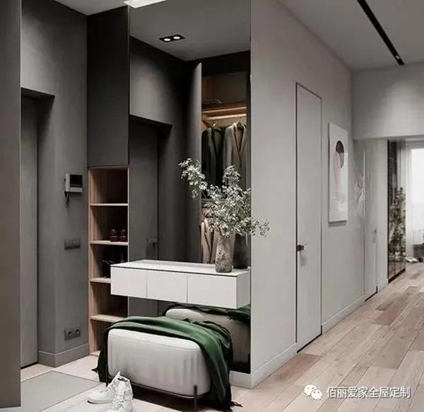 佰丽爱家全屋定制:玄关柜设计开门第一眼就被吸引! 佰丽爱家全屋定制:玄关柜设计开门第一眼就被吸引!