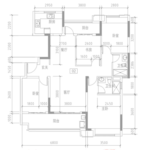 嘉蒂斯全屋定制：中海云麓公馆130㎡4房2厅
