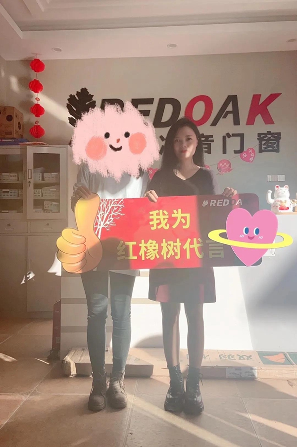 红橡树门窗蒙自专卖店主动营销帮扶活动出师大捷
