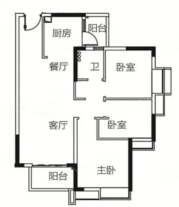 尚品宅配：89㎡小三房进门见厅，隔断不砌墙，绝了！