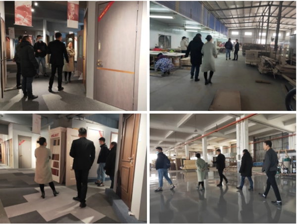 合力门业迎接正荣地产一行莅临参观考察