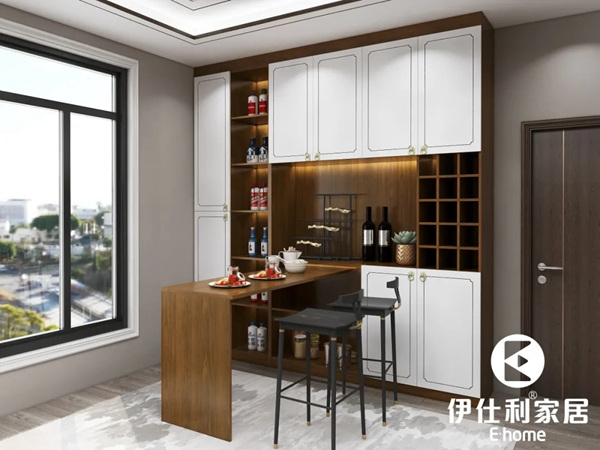 伊仕利家居：家里实用的酒柜组合吧台设计