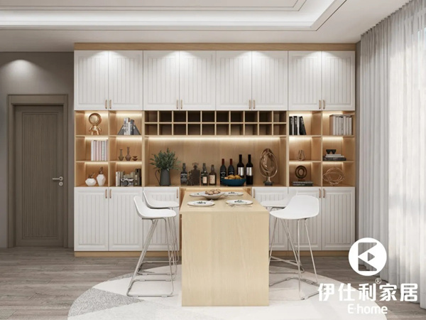 伊仕利家居：家里实用的酒柜组合吧台设计