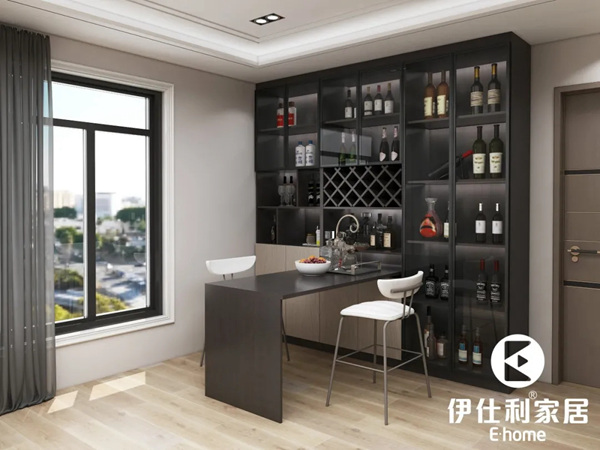 伊仕利家居：家里实用的酒柜组合吧台设计