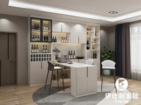 伊仕利家居：家里实用的酒柜组合吧台设计