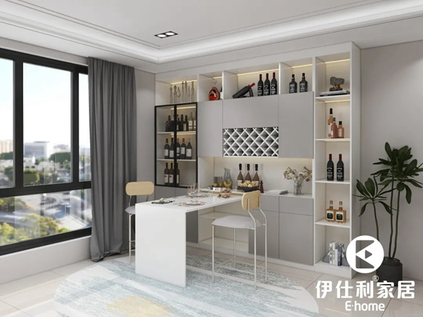 伊仕利家居：家里实用的酒柜组合吧台设计