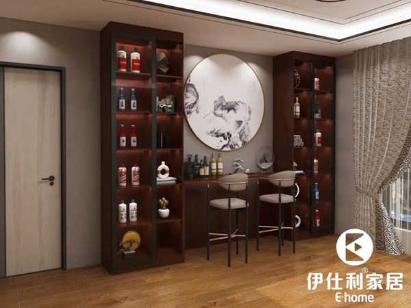 伊仕利家居：家里实用的酒柜组合吧台设计