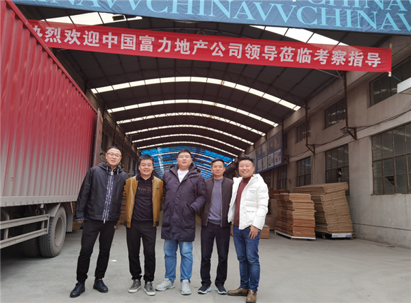 威纳斯木门丨中国富力地产集团领导莅临威纳斯木门考察指导