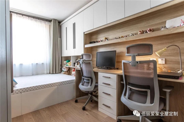 佰丽爱家全屋定制：100㎡北欧风3室，装修满足基础生活