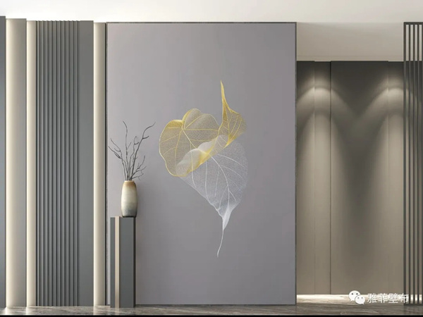 雅菲壁布：刺绣独幅——一叶子