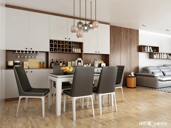 诗尼曼全屋定制：这11款餐边柜设计，让吃饭变成一种诱惑