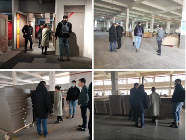 合力门业迎接正荣地产一行莅临参观考察