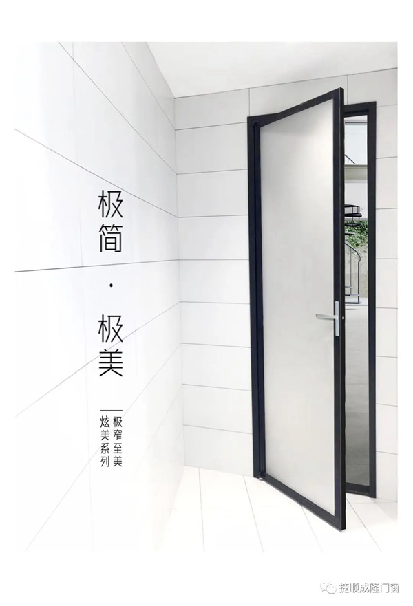 捷顺成隆门窗：炫美平开门 