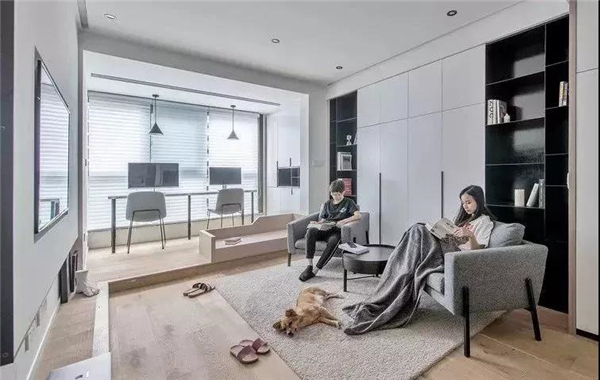 富轩全屋门窗：斜杠空间 打造更实用的客厅