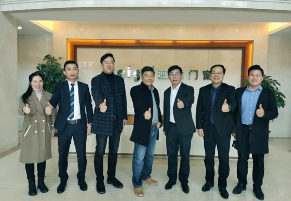 派雅门窗:广东省家居业联合会代表团莅临派雅总部参观考察