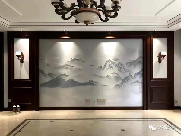 蝶绣软装：一个充满质感的家离不开墙布的装饰