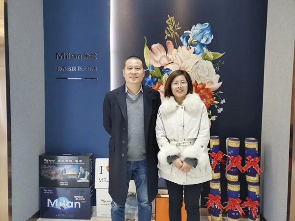 米兰壁纸·墙布·窗帘灵璧专卖店田总：百年米兰 未来可期