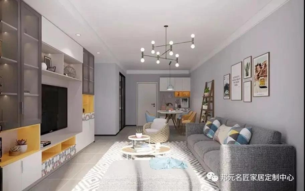 邦元名匠：125㎡三室的现代简约装修家