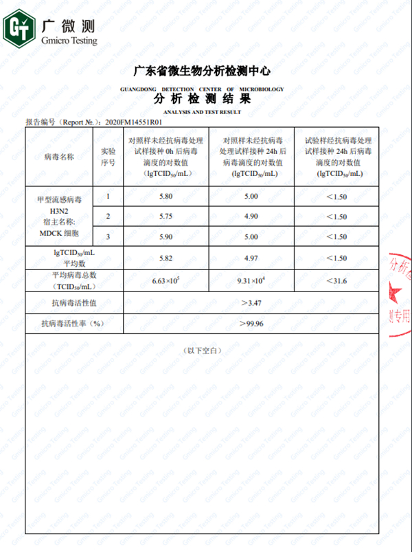 卡颂智能壁材抗病毒涂料——病毒灭活率99%以上