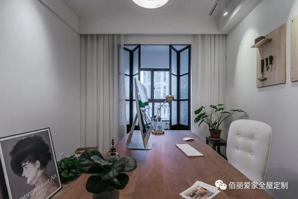 佰丽爱家全屋定制：125㎡混搭风3室，客餐厨三个空间互通