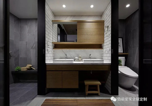 佰丽爱家全屋定制：卫生间干湿分离