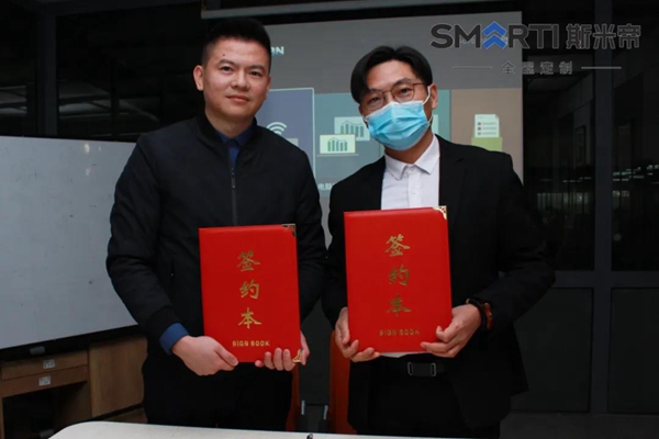斯米帝全屋定制与名匠装饰公司考察团达成合作 斯米帝全屋定制与名匠装饰公司考察团达成合作