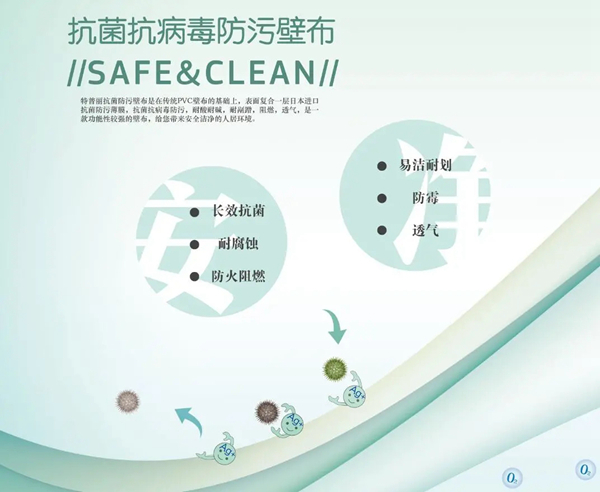 特普丽墙纸墙布守护卫士——《安•净》•抗菌抗病毒防污壁布