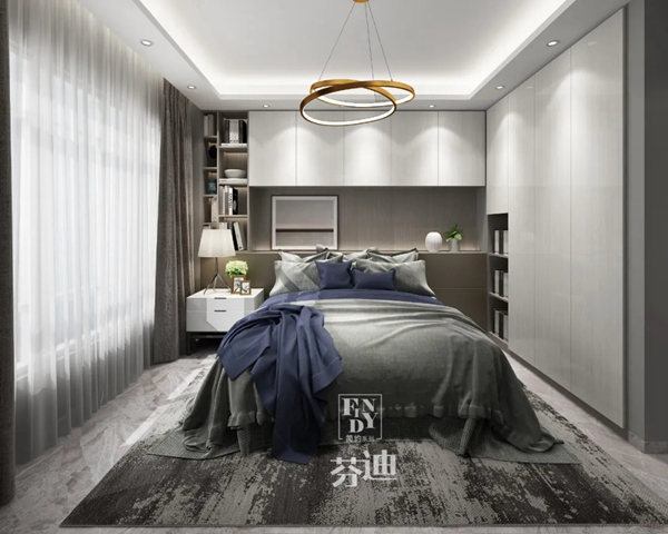 冠特定制家具：卧室护墙板设计，彰显奢华与温馨！