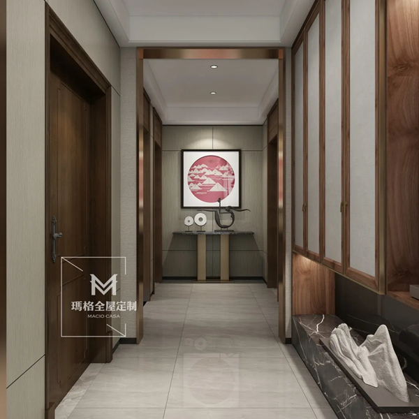 玛格全屋定制：182㎡新中式典雅大宅