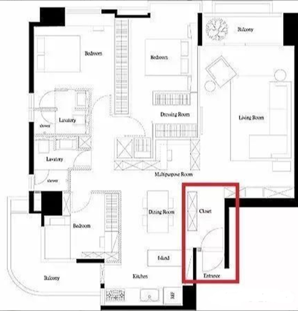 康尼华:进门就是客厅和餐厅的房型如何造出玄关? 康尼华:进门就是客厅和餐厅的房型如何造出玄关?