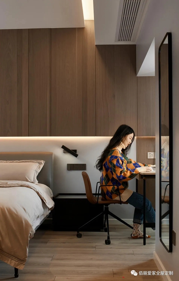 佰丽爱家全屋定制|137㎡现代风3居室，空间功能优化