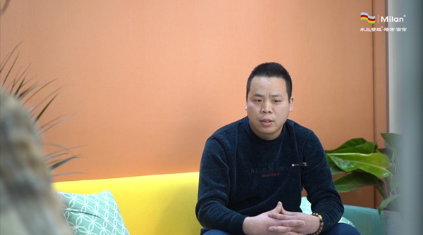 米兰壁纸·墙布·窗帘经销商蒋明磊：坚持专卖 做米兰忠诚卫士