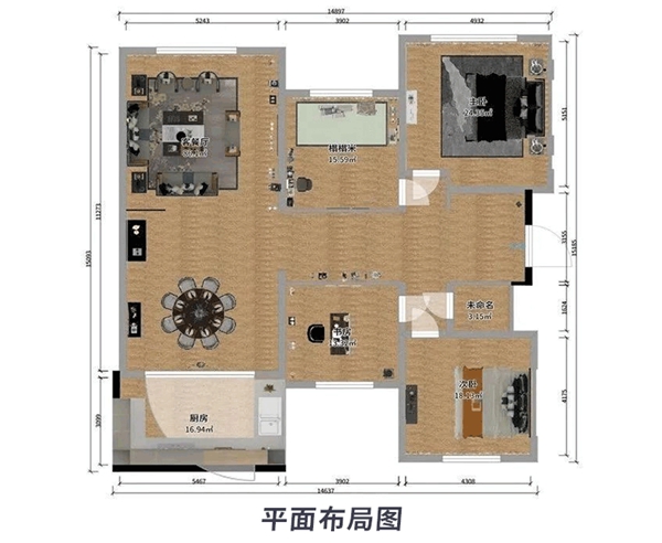 龙鼎天著案例：现代新中式+东方哲学与现代设计的完美结合