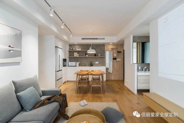 佰丽爱家全屋定制89㎡日式风3居室，返璞归真，拥抱自然！