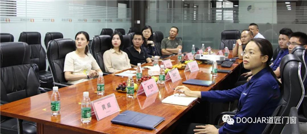 道匠门窗丨欢迎上海喜盈门集团领导莅临参观指导