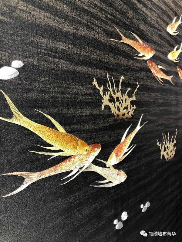 领绣墙布：直击展会现场，我们在4.1D102展位恭候您！