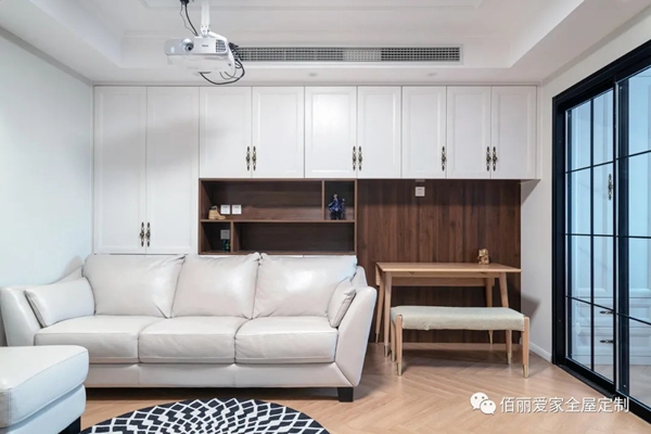 佰丽爱家全屋定制：60㎡简美风1居室，空间小却层次分明！