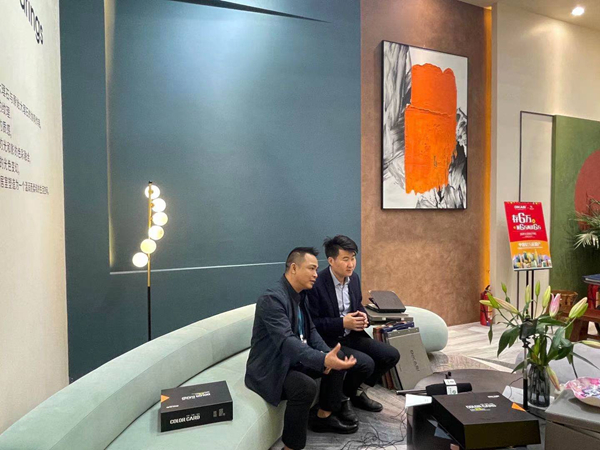 2021深圳家纺展|帝卡斯江庆朝：分单双品牌区域加盟，力推艺术涂料发展