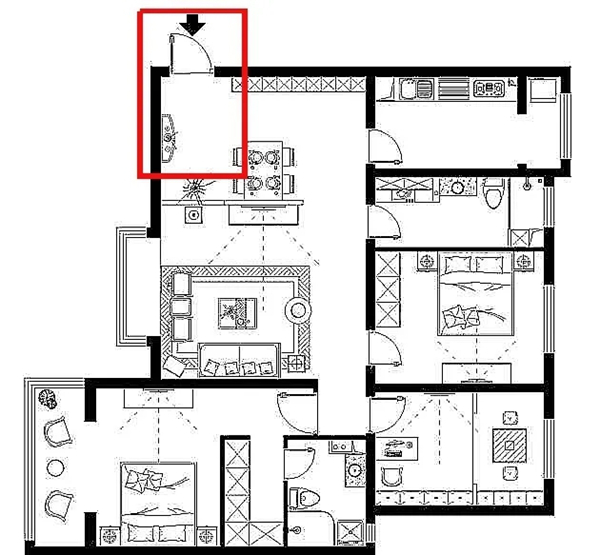 康尼华:进门就是客厅和餐厅的房型如何造出玄关? 康尼华:进门就是客厅和餐厅的房型如何造出玄关?