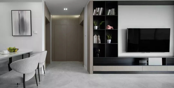 今锐大家居:85m²现代简约,灰白结合带来轻松感!