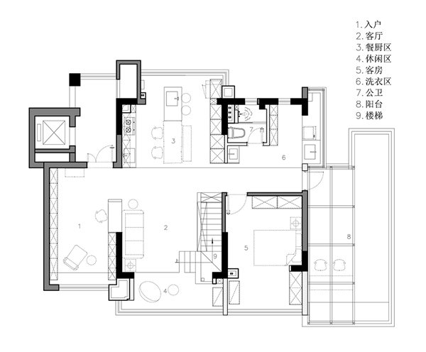 德瑞邦全屋定制质朴文艺范设计分享:220㎡复式理想家