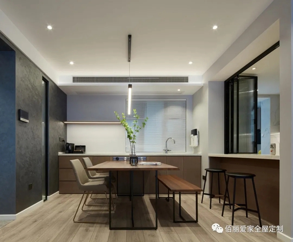 佰丽爱家全屋定制|137㎡现代风3居室，空间功能优化