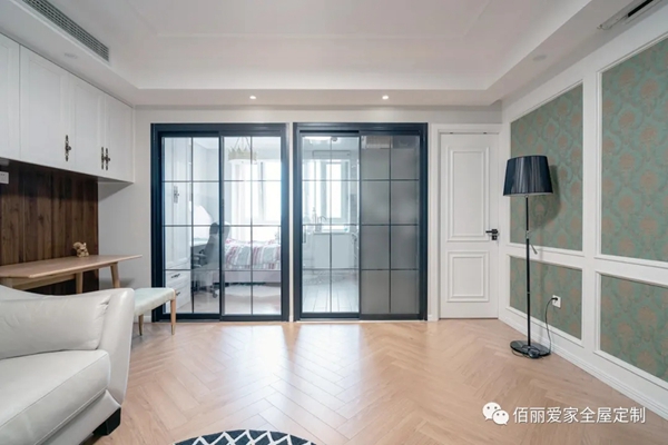 佰丽爱家全屋定制：60㎡简美风1居室，空间小却层次分明！