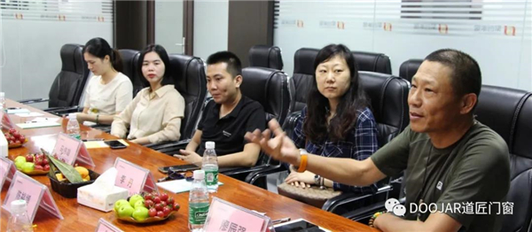 道匠门窗丨欢迎上海喜盈门集团领导莅临参观指导