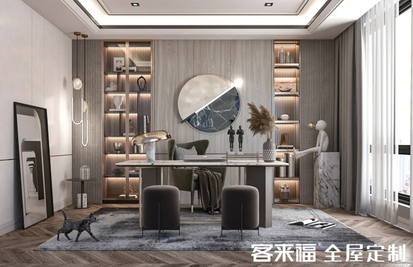 客来福全屋定制告诉你书房到底值不值得装！