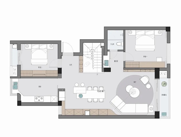 卡诺尼全屋定制:190㎡现代简约,成熟舒适+优雅高级 卡诺尼全屋定制:190㎡现代简约,成熟舒适+优雅高级
