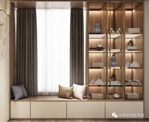 尚朋堂全屋定制新品分享|静雅新中式，极富深味的细节和美学！