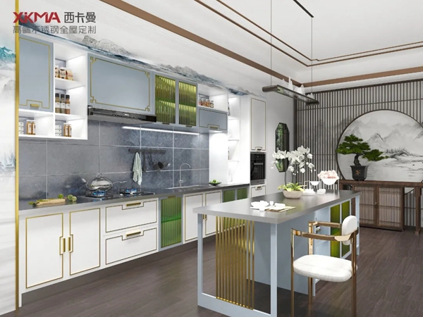 西卡曼不锈钢厨柜2021新款烟雨江南系列