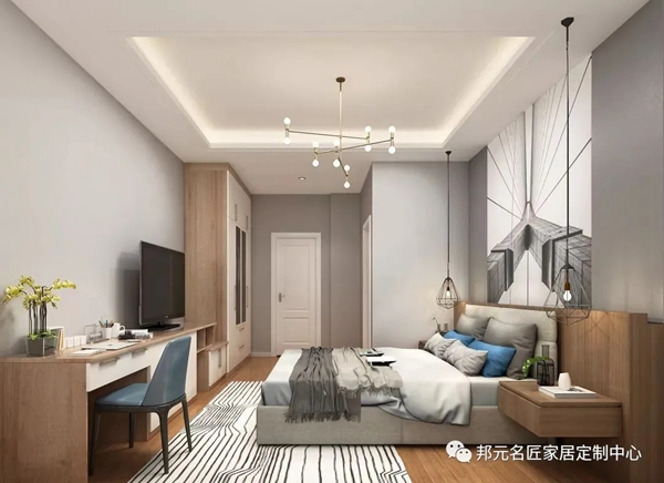 邦元名匠：卧室只有7㎡，竟同时装下衣帽间和书桌柜？